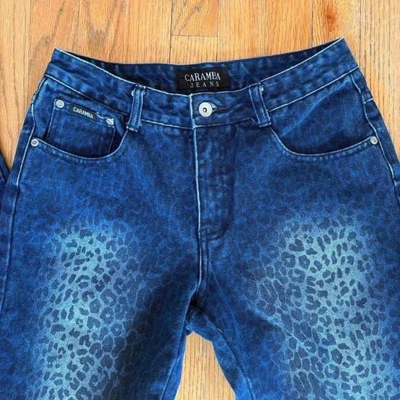2000s Animal Print Boot Cute Jeans - Picture 6 of 6